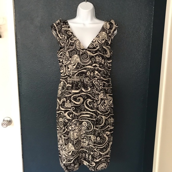 Anthropologie Moulinette Souers Cap Sleeve Dress 4 - Picture 1 of 3